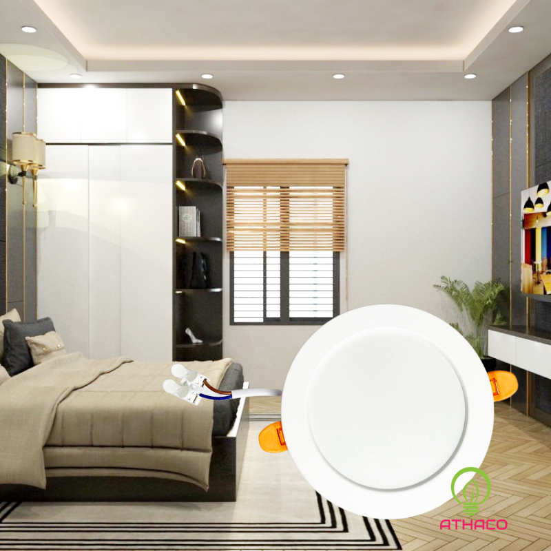 Đèn Led Âm Trần 9W D90 Siêu Sáng Đèn led âm trần 8W D90 siêu sáng