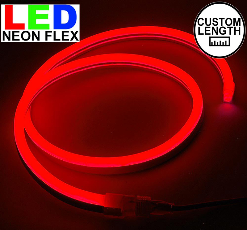 Đèn led dây neon 220v cuộn 100m màu đỏ