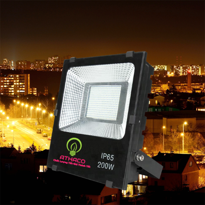 Đèn led pha 200W SMD cao cấp den led pha ngoai troi 200w athaco 1