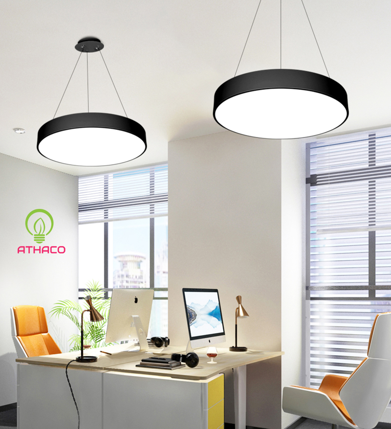Đèn  Led Thả Văn Phòng Dáng Tròn 48W D600 