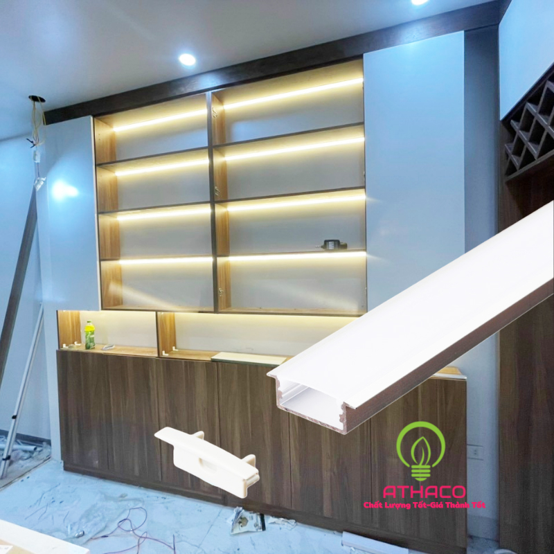 Đèn led thanh nhôm U3010 Y lắp âm Đèn led thanh nhôm U3010 Y lắp âm