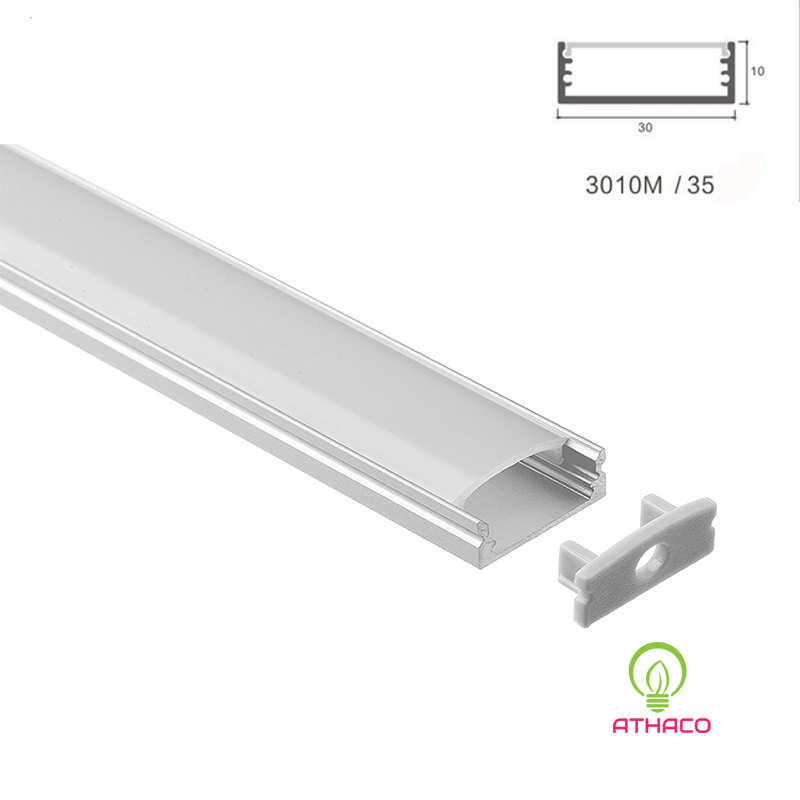 Đèn led thanh nhôm U3010 lắp nổi 