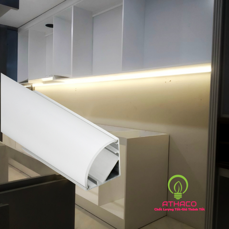 Đèn led thanh nhôm định hình V1919 lắp góc
