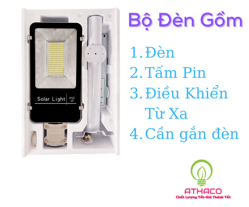 Đèn Đường Năng Lượng Mặt Trời 100W 