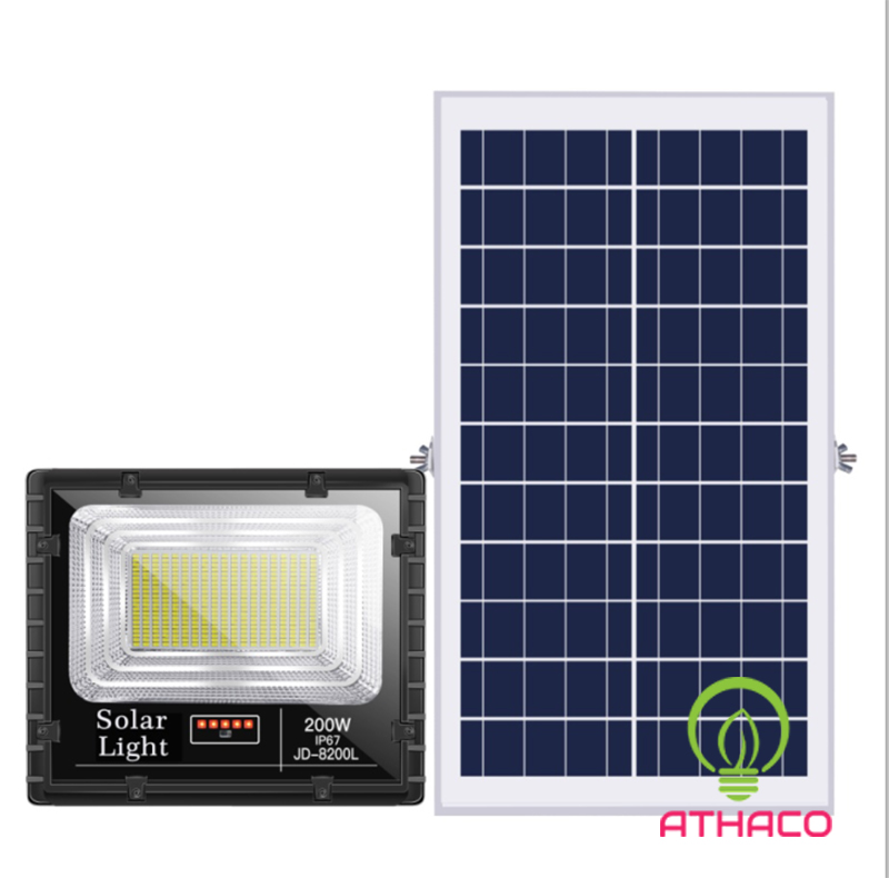 Đèn Pha Led Năng Lượng Mặt Trời 200W JD 