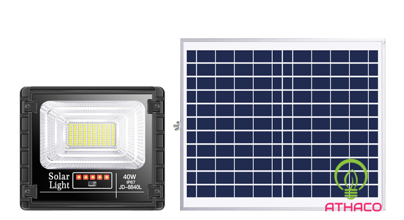 Đèn Pha Năng Lượng Mặt Trời 40W JD Đèn Pha Năng Lượng Mặt Trời 40W JD