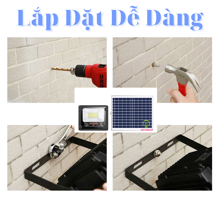 Đèn Pha Năng Lượng Mặt Trời 40W JD Đèn Pha Năng Lượng Mặt Trời 40W JD