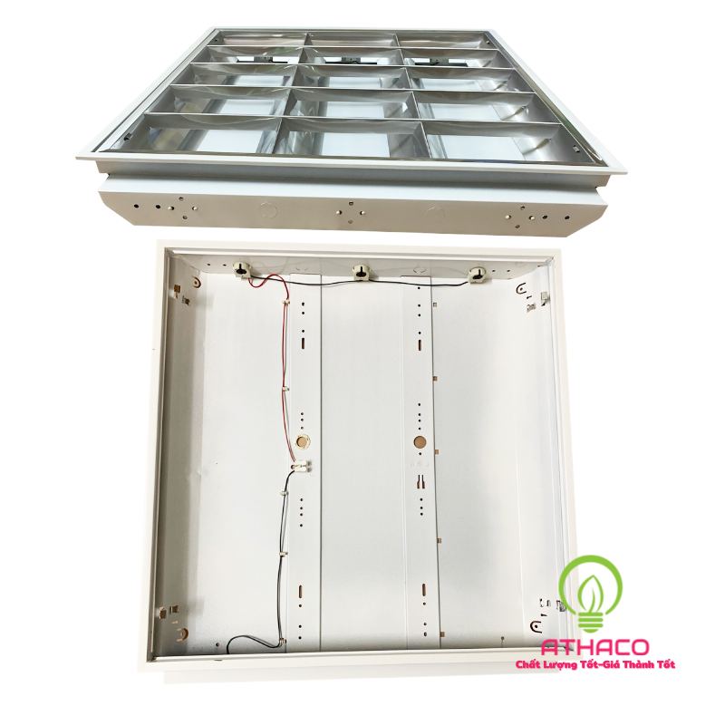 Máng đèn led âm trần 600x600 3 bóng tuýp 0M6 Máng đèn led âm trần 600x600 3 bóng tuýp 0M6