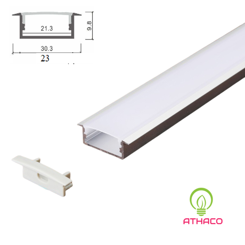 Đèn led thanh nhôm  U3010 Y lắp âm