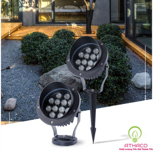 đèn hắt cây tròn mũ