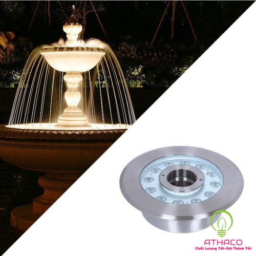 đèn âm nước bánh xe inox