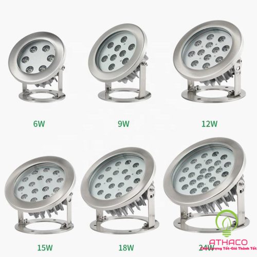 đèn led âm nước đế ngồi